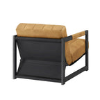 Fauteuil d'appoint Art Leon en cuir véritable