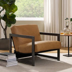 Fauteuil d'appoint Art Leon en cuir véritable