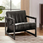 Fauteuil d'appoint Art Leon en cuir véritable
