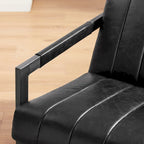 Fauteuil d'appoint Art Leon en cuir véritable