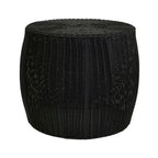 Table d'appoint en résine tressée avec rangement intégré Household Essentials