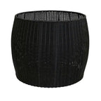 Table d'appoint en résine tressée avec rangement intégré Household Essentials