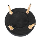 Pouf rond touffeté en tissu Adeco Carrington Juttersbo