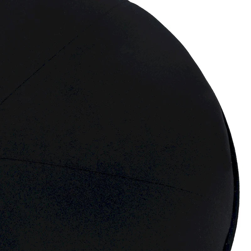 Pouf rond touffeté en tissu Adeco Carrington Juttersbo