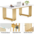 70.9 Bureau moderne, bureau d'ordinateur en bois grand bureau de direction
