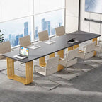 70.9 Bureau moderne, bureau d'ordinateur en bois grand bureau de direction