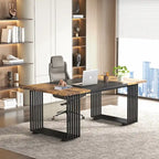 70.9 Bureau moderne, bureau d'ordinateur en bois grand bureau de direction