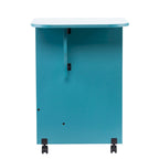 Table à couture/station d'artisanat roulante extensible Eastwick de SEI Furniture - Turquoise