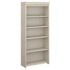 Bibliothèque à 5 étagères Fairview Blanc antique - Antique - 29.57L x 12.09W x 68.94H
