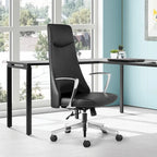 Fauteuil de bureau à dossier haut avec tissu antimicrobien