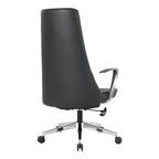 Fauteuil de bureau à dossier haut avec tissu antimicrobien