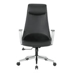 Fauteuil de bureau à dossier haut avec tissu antimicrobien