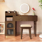 JASIWAY Coiffeuse avec 3 tiroirs, en bois