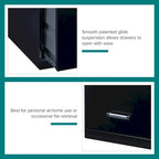 Classeur métallique noir Space Solutions à 4 tiroirs, profondeur de 18 pouces
