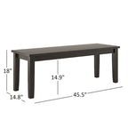 Ensemble de coin-repas Wilmington II avec base de piédestal ronde, fini noir antique, par iNSPIRE Q Classic