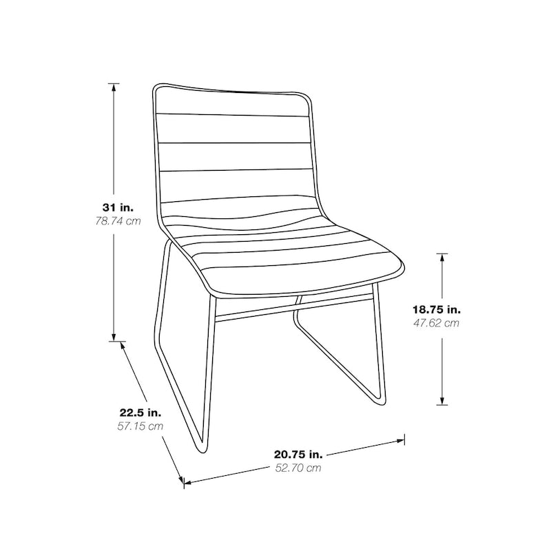 Chaise empilable Halo (lot de 2)