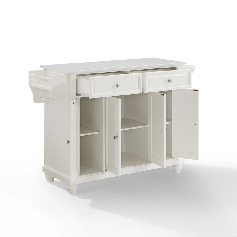 Îlot de cuisine/Chariot pleine grandeur Crosley Cambridge avec dessus en granit – 51,5 L x 18 P x 36 H