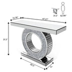 Table console d'entrée glamour avec miroir