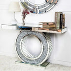 Table console d'entrée glamour avec miroir