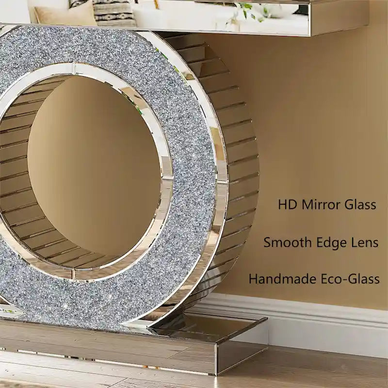 Table console d'entrée glamour avec miroir