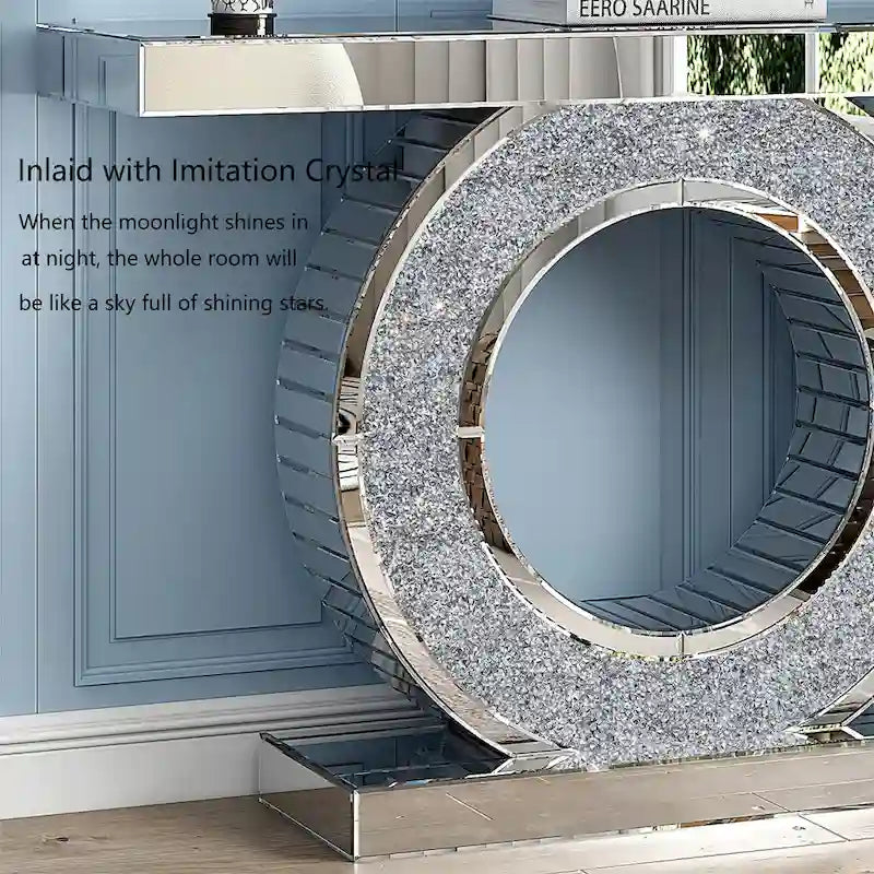 Table console d'entrée glamour avec miroir