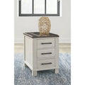 Signature Design by Ashley Darborn Gray/Brown Chairside End Table - 17.75W x 24D x 24H