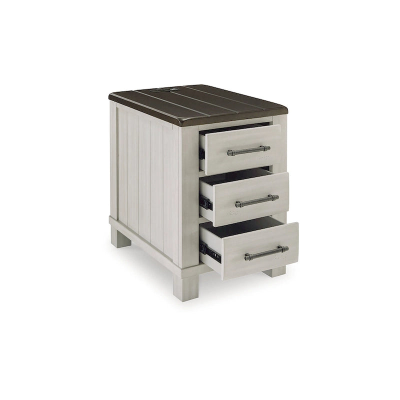 Signature Design by Ashley Darborn Table d'appoint gris/marron - 17.75L x 24P x 24H