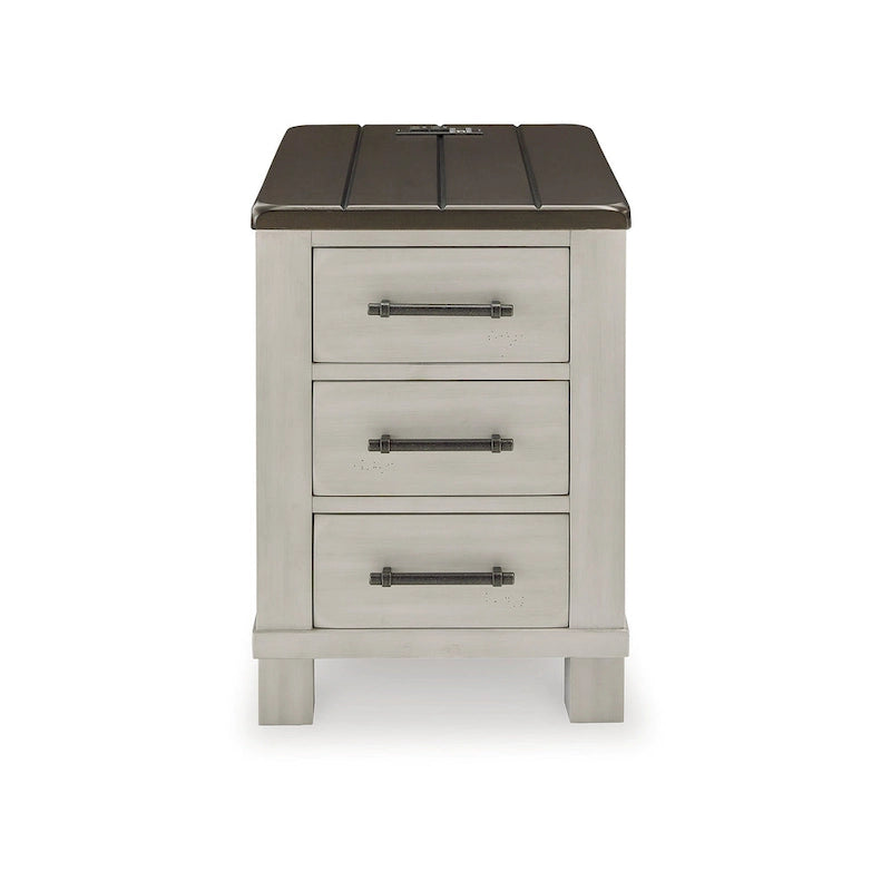 Signature Design by Ashley Darborn Table d'appoint gris/marron - 17.75L x 24P x 24H