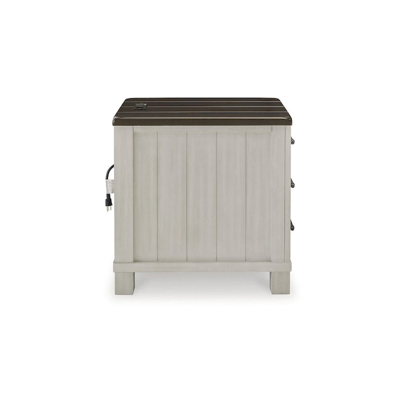 Signature Design by Ashley Darborn Table d'appoint gris/marron - 17.75L x 24P x 24H