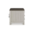 Signature Design by Ashley Darborn Table d'appoint gris/marron - 17.75L x 24P x 24H