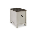 Signature Design by Ashley Darborn Table d'appoint gris/marron - 17.75L x 24P x 24H