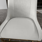 Chaise de salle à manger SEYNAR Contempoary en velours avec pieds en métal, lot de 8
