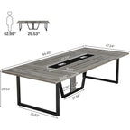 Table de conférence de 2,4 m pour 10 personnes