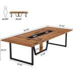 Table de conférence de 2,4 m pour 10 personnes