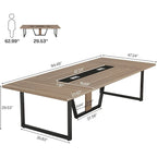 Table de conférence de 2,4 m pour 10 personnes