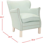 Fauteuil club Corie de SAFAVIEH, marron - 26,6 x 28,9 x 29,3 - 27Lx29Px29H