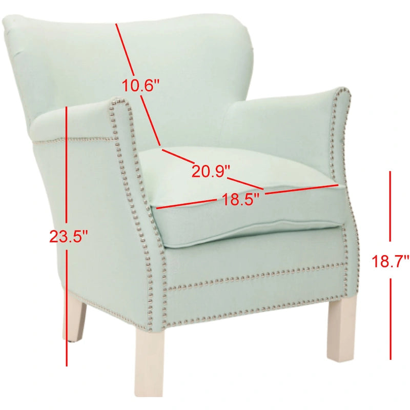 Fauteuil club Corie de SAFAVIEH, marron - 26,6 x 28,9 x 29,3 - 27Lx29Px29H