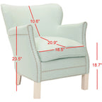 Fauteuil club Corie de SAFAVIEH, marron - 26,6 x 28,9 x 29,3 - 27Lx29Px29H