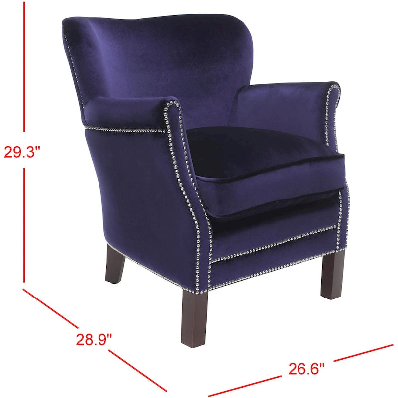 Fauteuil club Corie de SAFAVIEH, marron - 26,6 x 28,9 x 29,3 - 27Lx29Px29H