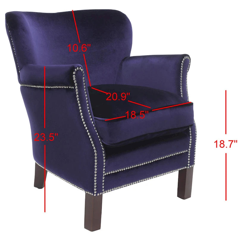 Fauteuil club Corie de SAFAVIEH, marron - 26,6 x 28,9 x 29,3 - 27Lx29Px29H