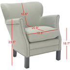 Fauteuil club Corie de SAFAVIEH, marron - 26,6 x 28,9 x 29,3 - 27Lx29Px29H