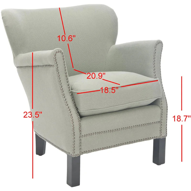 Fauteuil club Corie de SAFAVIEH, marron - 26,6 x 28,9 x 29,3 - 27Lx29Px29H