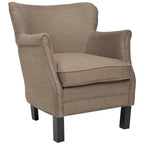 Fauteuil club Corie de SAFAVIEH, marron - 26,6 x 28,9 x 29,3 - 27Lx29Px29H