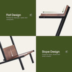Table d'appoint Ivinta avec rangement, table de chevet moderne et simple