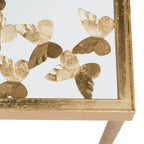 SAFAVIEH Nannette Table Console Papillon Finition Feuille d'Or Vieillie - 42Wx12Dx30H