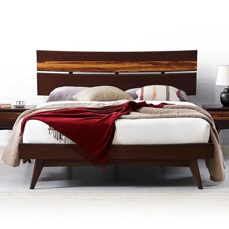 Lit plateforme Sarah California King, Doré