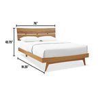 Lit plateforme Sarah California King, Doré
