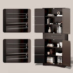 Meuble de rangement pour garde-manger de cuisine 71", buffet de rangement, meuble de rangement de cuisine autonome avec 4 étagères réglables