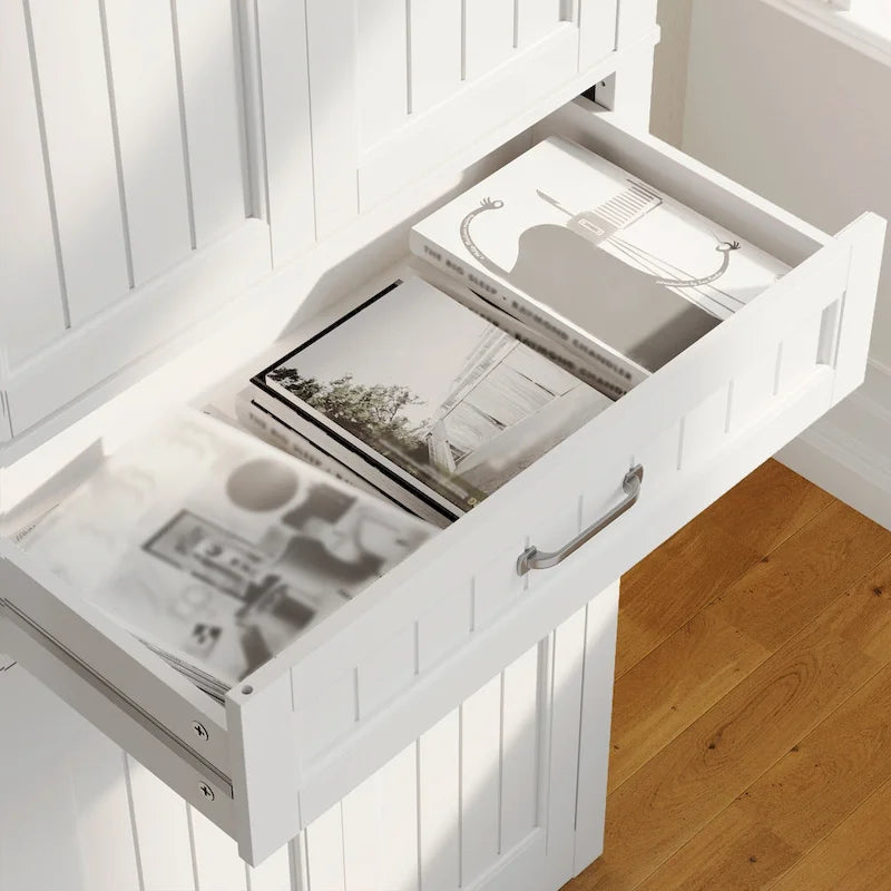 Meuble de rangement pour garde-manger de cuisine 71", buffet de rangement, meuble de rangement de cuisine autonome avec 4 étagères réglables