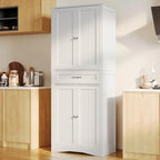 Meuble de rangement pour garde-manger de cuisine 71", buffet de rangement, meuble de rangement de cuisine autonome avec 4 étagères réglables